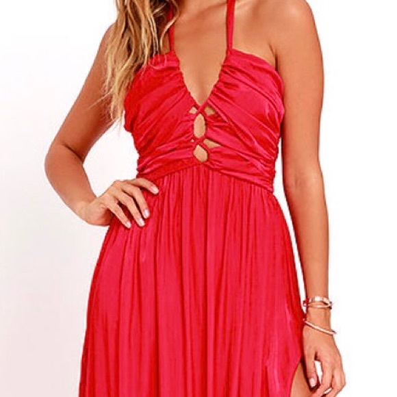 Lulus Maximum Magnificence Red Maxi Dress - Picture 3 of 3